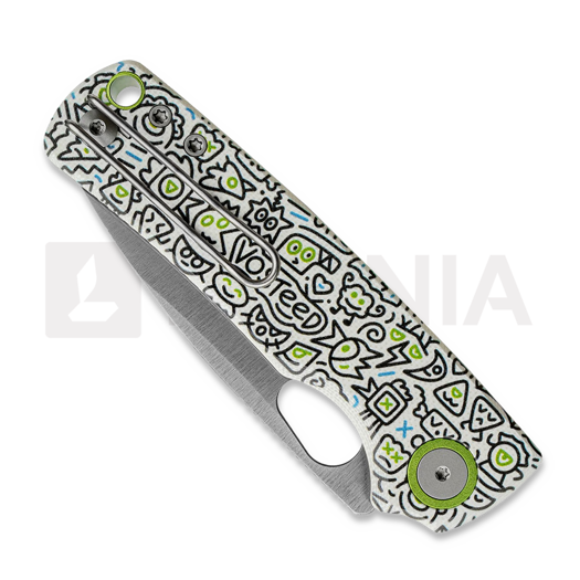 Coltello pieghevole Vosteed Porcupine - Satin - G10, Doodle Monster™