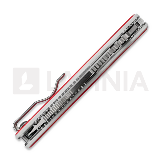 Vosteed Porcupine - Satin - G10 k&auml;&auml;nt&ouml;veitsi, punainen, valkoinen