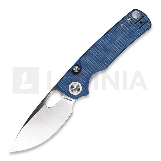 Vosteed Porcupine - Satin - Micarta 折り畳みナイフ, 青
