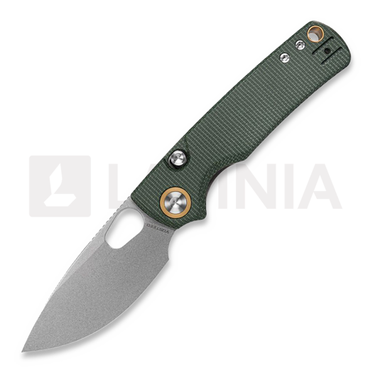 Vosteed Porcupine - Stonewash - Micarta kääntöveitsi, vihreä