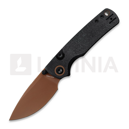 Vosteed Porcupine T - Copper Dune - Micarta foldekniv, svart