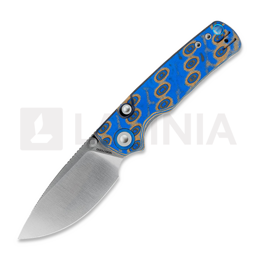 Couteau pliant Vosteed Porcupine T - Satin - Micarta, Blue Ocean
