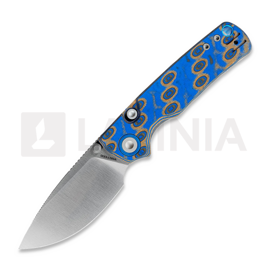 Saliekams nazis Vosteed Porcupine T - Satin - Micarta, Blue Ocean