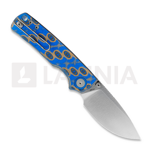 Coltello pieghevole Vosteed Porcupine T - Satin - Micarta, Blue Ocean