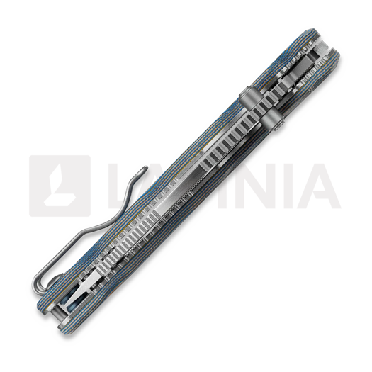 Vosteed Porcupine T - Satin - Micarta foldekniv, Blue Ocean