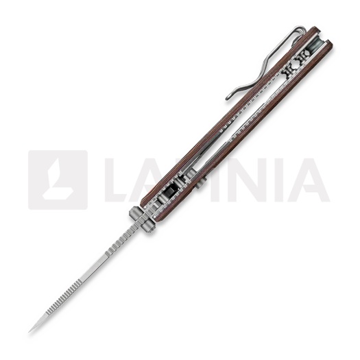 Couteau pliant Vosteed Porcupine T - Stonewash - Micarta, Copper Raindrop