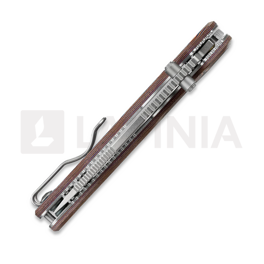 Couteau pliant Vosteed Porcupine T - Stonewash - Micarta, Copper Raindrop