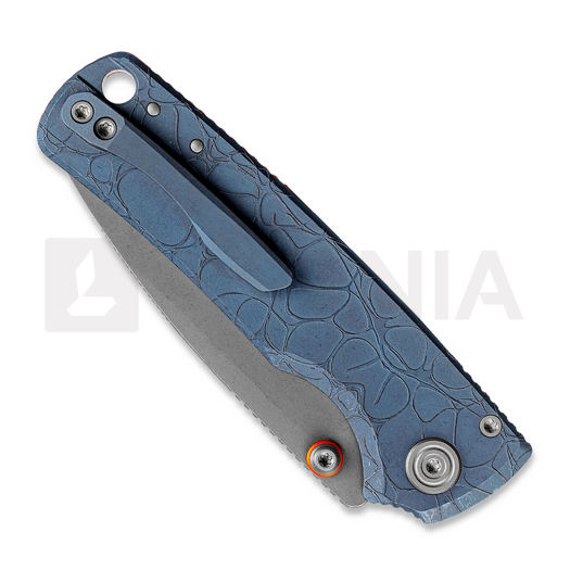 Vosteed Porcupine TiSlim - Acid Wash - Titanium folding knife, Acid Wash Blue