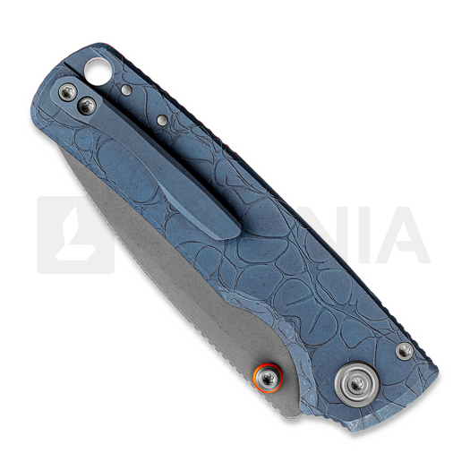 Vosteed Porcupine TiSlim - Acid Wash - Titanium folding knife, Acid Wash Blue