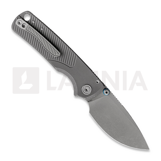 Vosteed Porcupine TiSlim - Acid Wash - Titanium folding knife, Acid Wash Gray