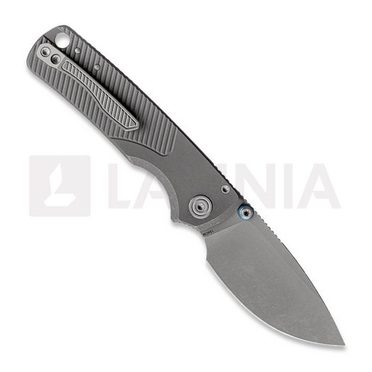 Vosteed Porcupine TiSlim - Acid Wash - Titanium folding knife, Acid Wash Gray