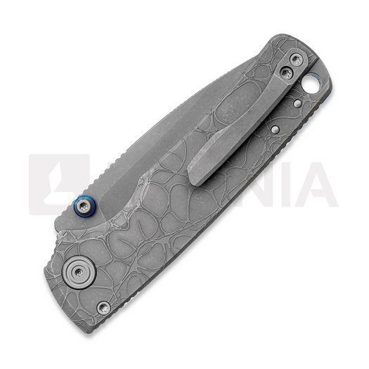 Vosteed Porcupine TiSlim - Acid Wash - Titanium sulankstomas peilis, pilka