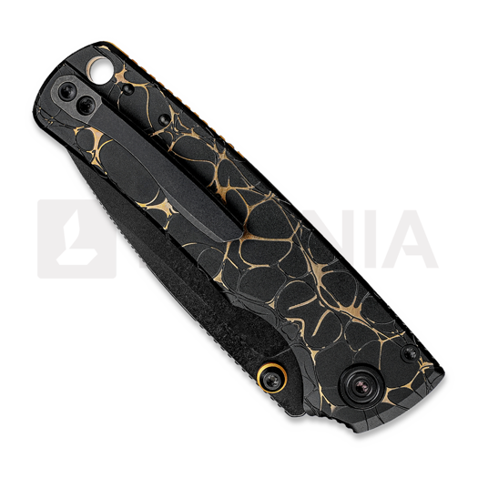Vosteed Porcupine TiSlim - Blackwash - Titanium folding knife, Black & Gold
