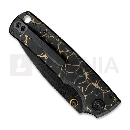 Vosteed Porcupine TiSlim - Blackwash - Titanium folding knife, Black & Gold
