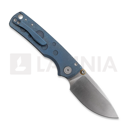 Vosteed Porcupine TiSlim - Satin - Titanium sulankstomas peilis, mėlyna