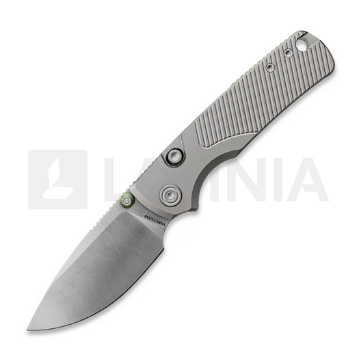 Vosteed Porcupine TiSlim - Satin - Titanium 접이식 나이프, 회색