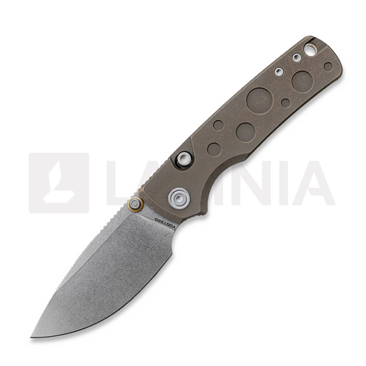 Liigendnuga Vosteed Porcupine TiSlim - Stonewash - Titanium, Antique Brasswash