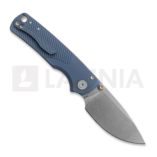 N&oacute;ż składany Vosteed Porcupine TiSlim - Stonewash - Titanium, niebieska