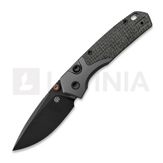 Briceag Vosteed Psyop 299 - Blackwash - Norplex UltreX Micarta, negru