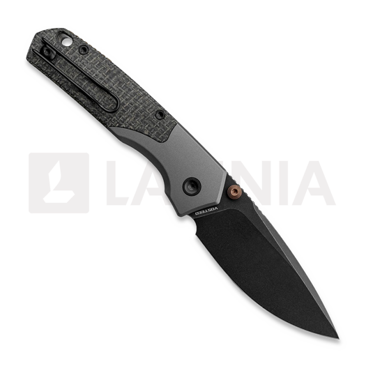 Coltello pieghevole Vosteed Psyop 299 - Blackwash - Norplex UltreX Micarta, nero