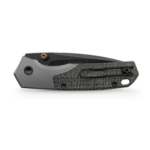 Vosteed Psyop 299 - Blackwash - Norplex UltreX Micarta Taschenmesser, schwarz