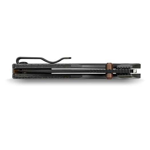 Vosteed Psyop 299 - Blackwash - Norplex UltreX Micarta Taschenmesser, schwarz