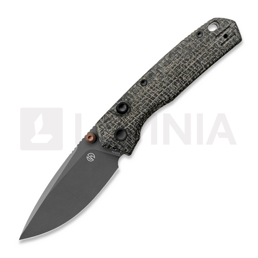 Vosteed Psyop 299 - Destroyer Gray - Norplex UltreX Micarta kääntöveitsi, musta