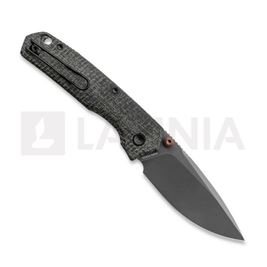 Vosteed Psyop 299 - Destroyer Gray - Norplex UltreX Micarta &ouml;sszecsukhat&oacute; k&eacute;s, fekete