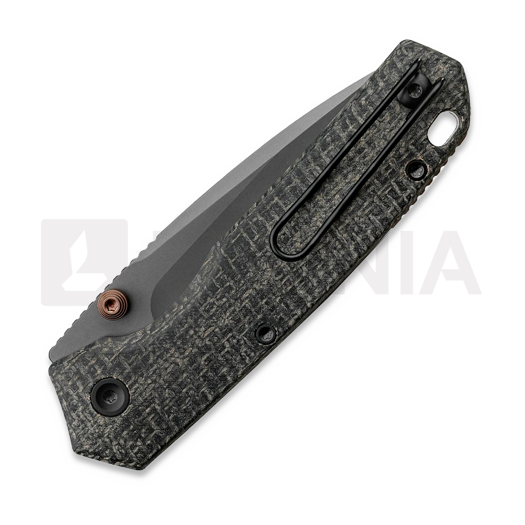 Vosteed Psyop 299 - Destroyer Gray - Norplex UltreX Micarta Taschenmesser, schwarz