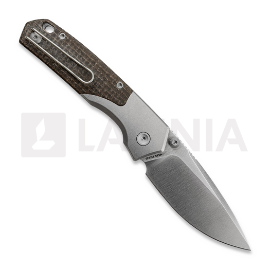 Coltello pieghevole Vosteed Psyop 299 - Satin - GID Micarta, marrone