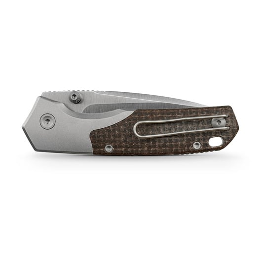 Coltello pieghevole Vosteed Psyop 299 - Satin - GID Micarta, marrone