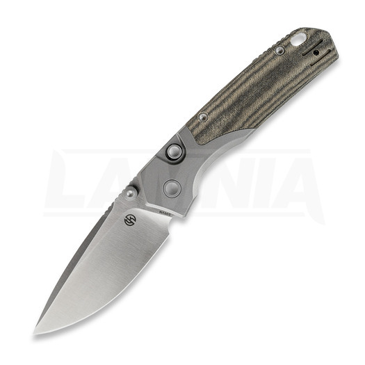 มีดพับ Vosteed Psyop 299 - Satin - Micarta, เขียว