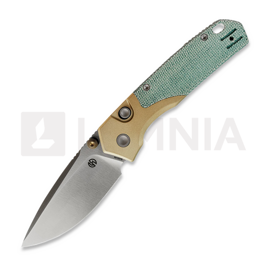 Saliekams nazis Vosteed Psyop 299 - Satin - Ti Bolster + Norplex UltreX Micarta, teal