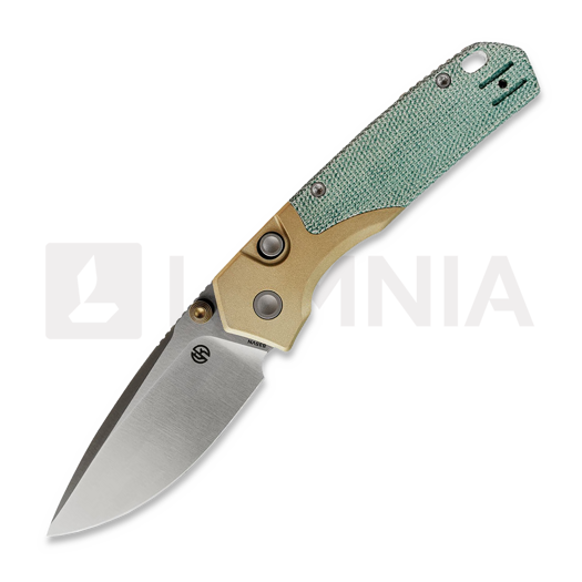 Liigendnuga Vosteed Psyop 299 - Satin - Ti Bolster + Norplex UltreX Micarta, teal