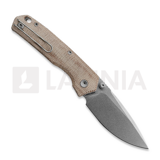 Coltello pieghevole Vosteed Psyop 299 - Stonewash - Norplex UltreX Micarta, natural