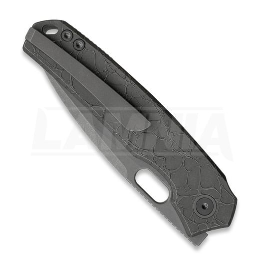 Vosteed Psyop 332 - Acid Wash & Stonewashed - Titanium sulankstomas peilis, Dim Gray