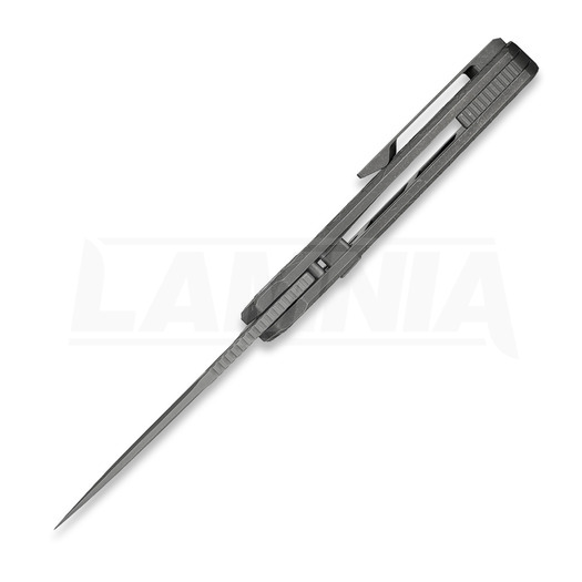 Coltello pieghevole Vosteed Psyop 332 - Acid Wash & Stonewashed - Titanium, Dim Gray