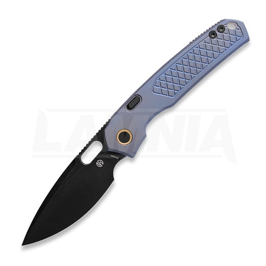 Vosteed Psyop 332 - Blackwash - Titanium foldekniv, blå
