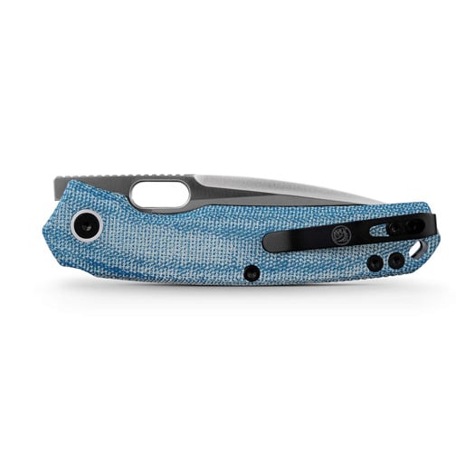 Vosteed Psyop 332 - Satin - Norplex UltreX™ Micarta Taschenmesser, blau
