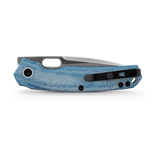 Coltello pieghevole Vosteed Psyop 332 - Satin - Norplex UltreX™ Micarta, blu