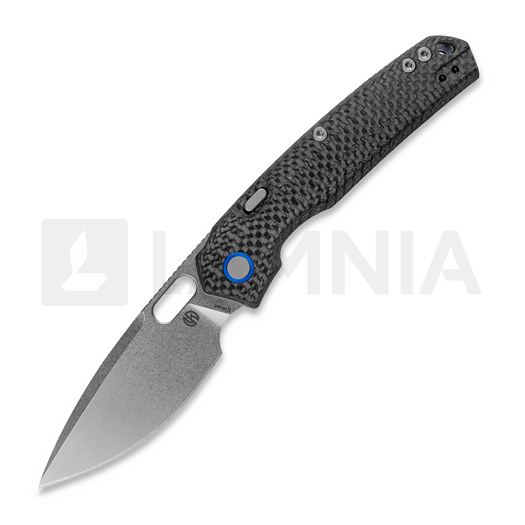 Nóż składany Vosteed Psyop 332 - Stonewash - Carbon Fiber, czarny