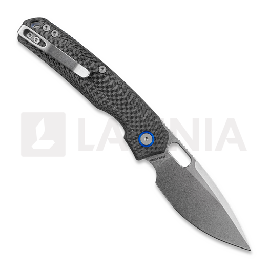 Vosteed Psyop 332 - Stonewash - Carbon Fiber folding knife, black