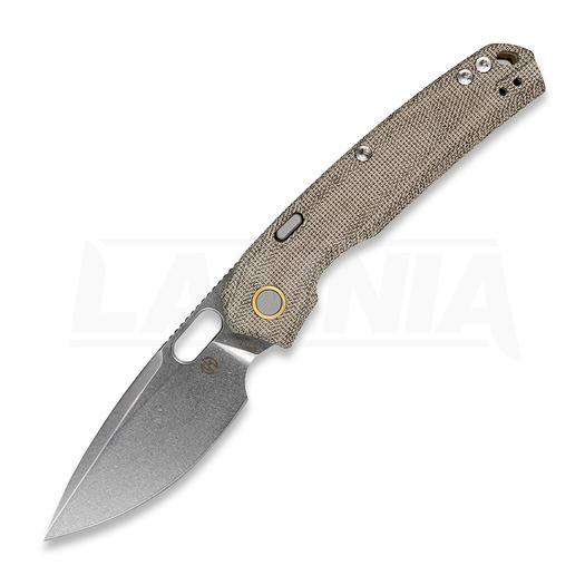 Vosteed Psyop 332 - Stonewash - Micarta fällkniv, grön