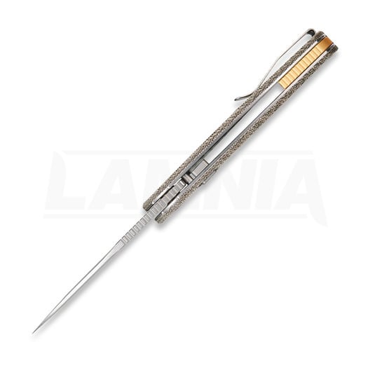 Vosteed Psyop 332 - Stonewash - Micarta sulankstomas peilis, žalia