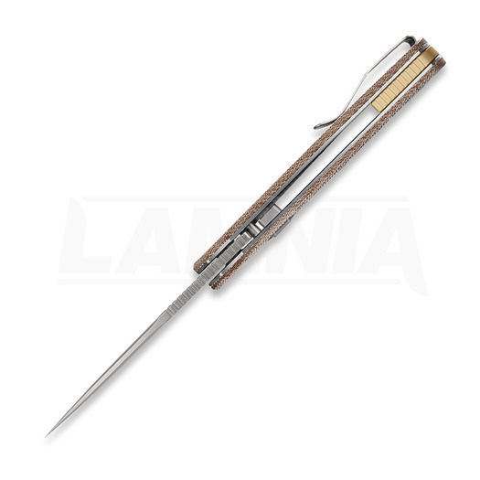 Vosteed Psyop 332 - Stonewash - Micarta sulankstomas peilis, natural