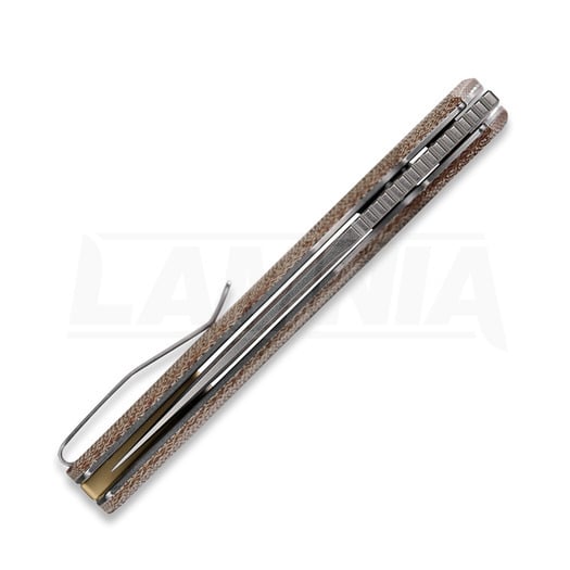 Vosteed Psyop 332 - Stonewash - Micarta sulankstomas peilis, natural