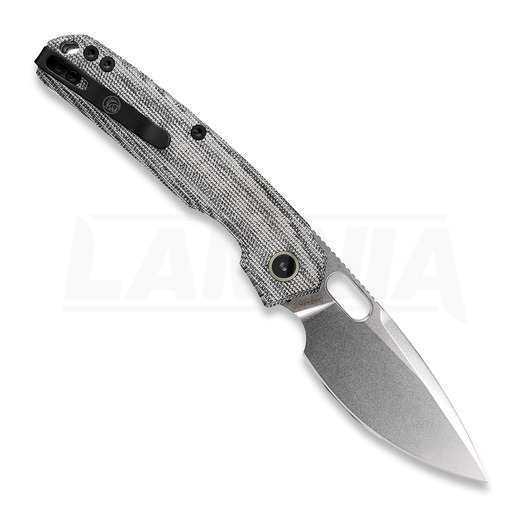 Vosteed Psyop 332 - Stonewash - Norplex UltreX Micarta &ouml;sszecsukhat&oacute; k&eacute;s, fekete
