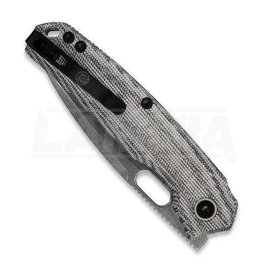 Vosteed Psyop 332 - Stonewash - Norplex UltreX Micarta &ouml;sszecsukhat&oacute; k&eacute;s, fekete