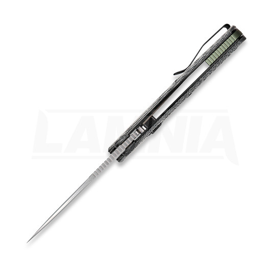 Vosteed Psyop 332 - Stonewash - Norplex UltreX Micarta &ouml;sszecsukhat&oacute; k&eacute;s, fekete