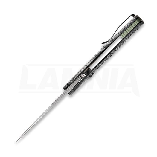 Vosteed Psyop 332 - Stonewash - Norplex UltreX Micarta sulankstomas peilis, juoda